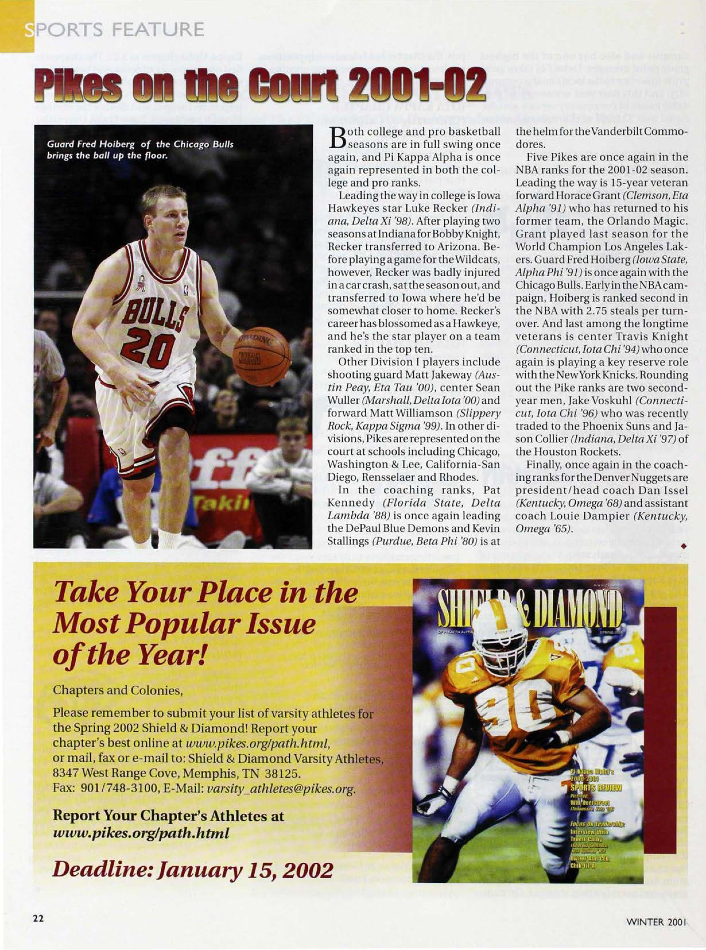 Sports Feature: Pikes On The Court 2001-02